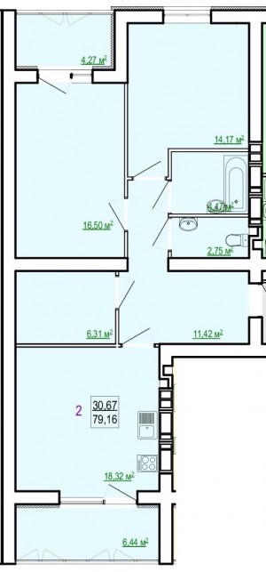 ул. Полтавский Шлях, 186 (г. Харьков, Ленинский район) - Продається квартира в новобудові, 1306140 грн. - АФНУ