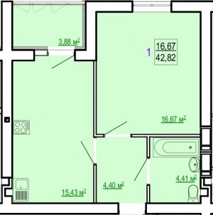 ул. Полтавский Шлях, 186 (г. Харьков, Ленинский район) - Продається квартира в новобудові, 920630 грн. - АФНУ